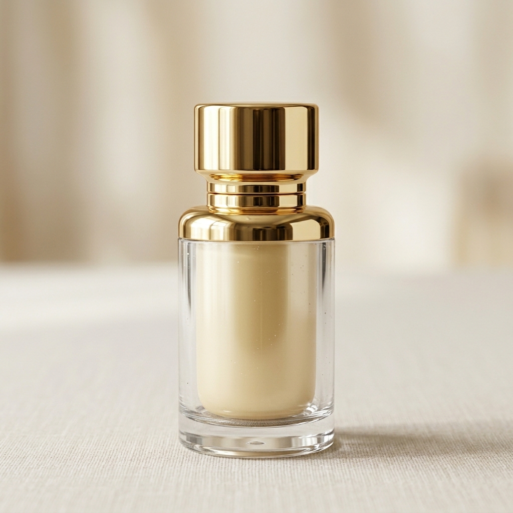 Golden / Metalize Cap PET Container with Inner Lid