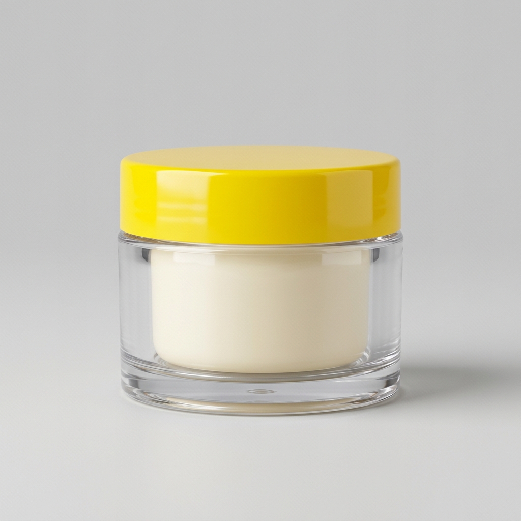 Yellow Cap PET Jar