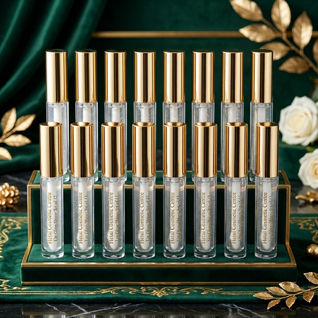 Transparent Lip Gloss Shiner Set of 12